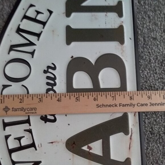 Welcome to our cabin sign - Picture 2 of 2